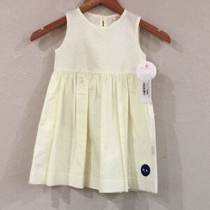 NEW‎ Smiling Button Girls Sz 5T Neon Dots Pinny Dress 100% Cotton